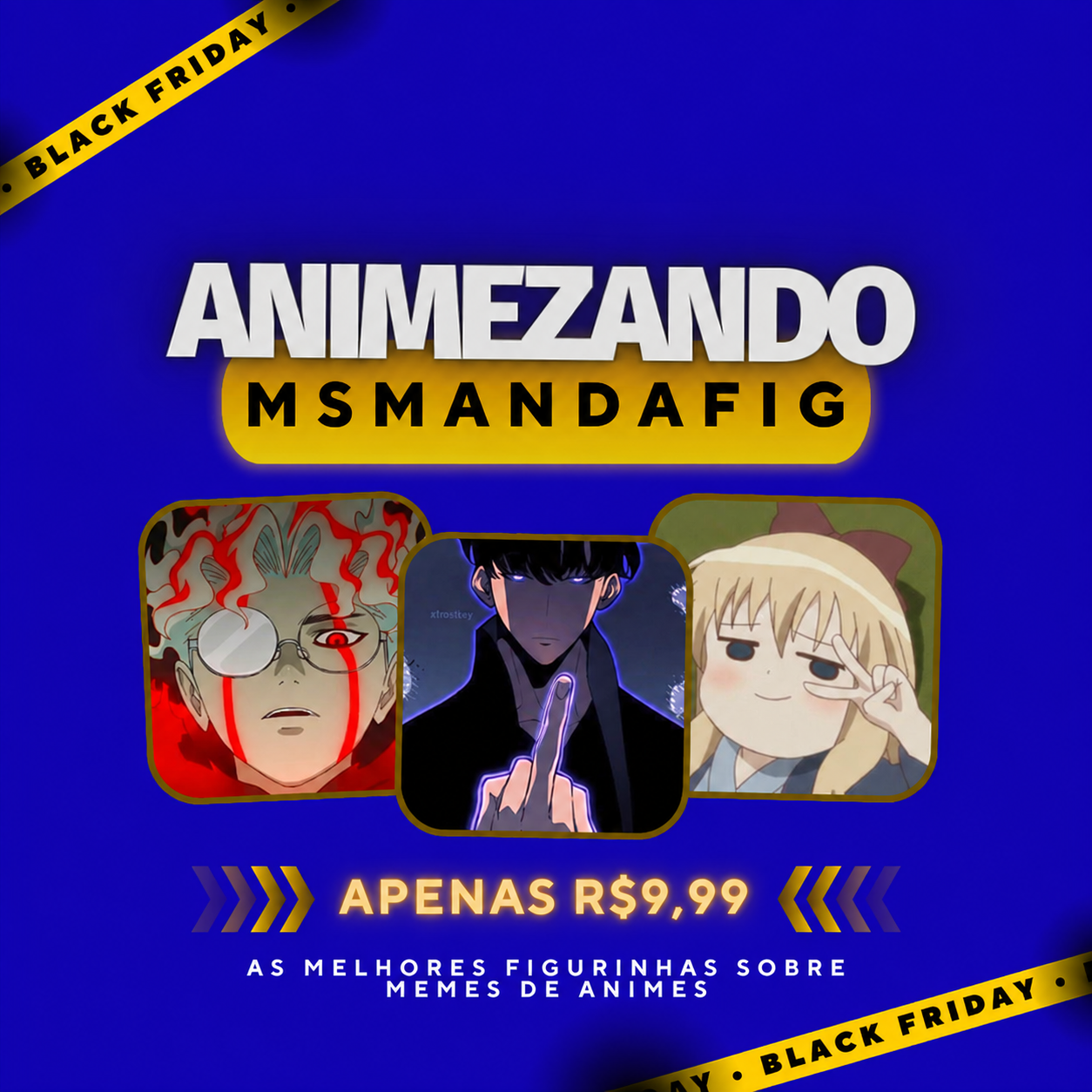 Capa ilustrativa do pack Animezando