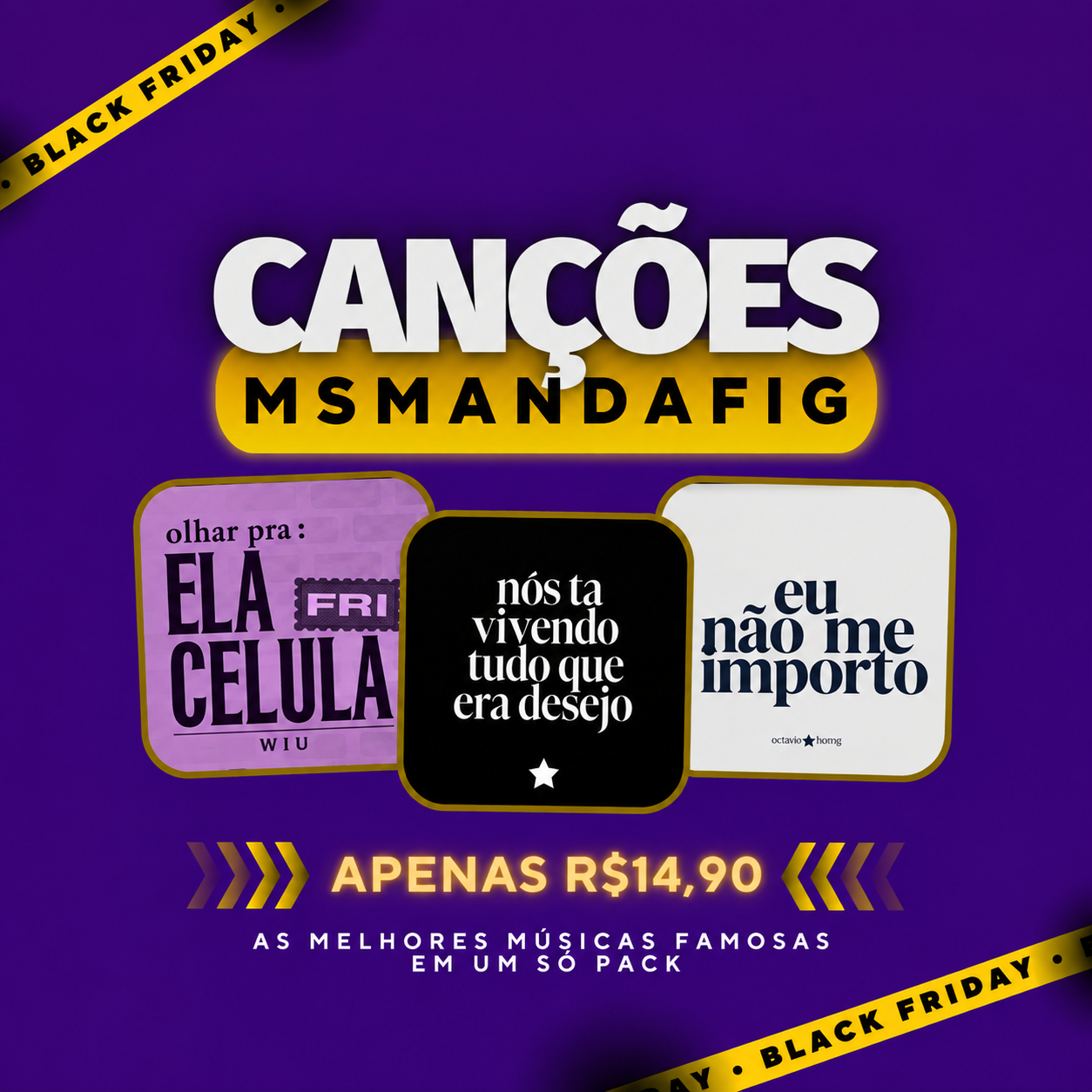 Capa ilustrativa do pack Músicas