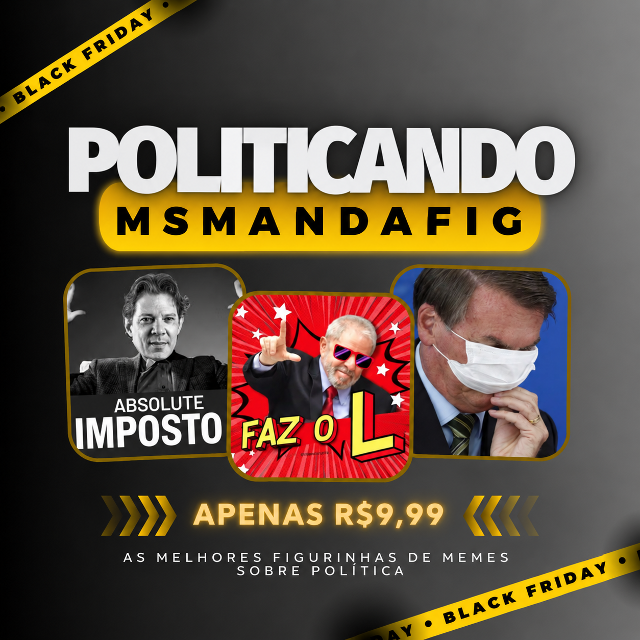 Capa ilustrativa do pack Politicando